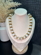 Ivory & Gold Statement Necklace