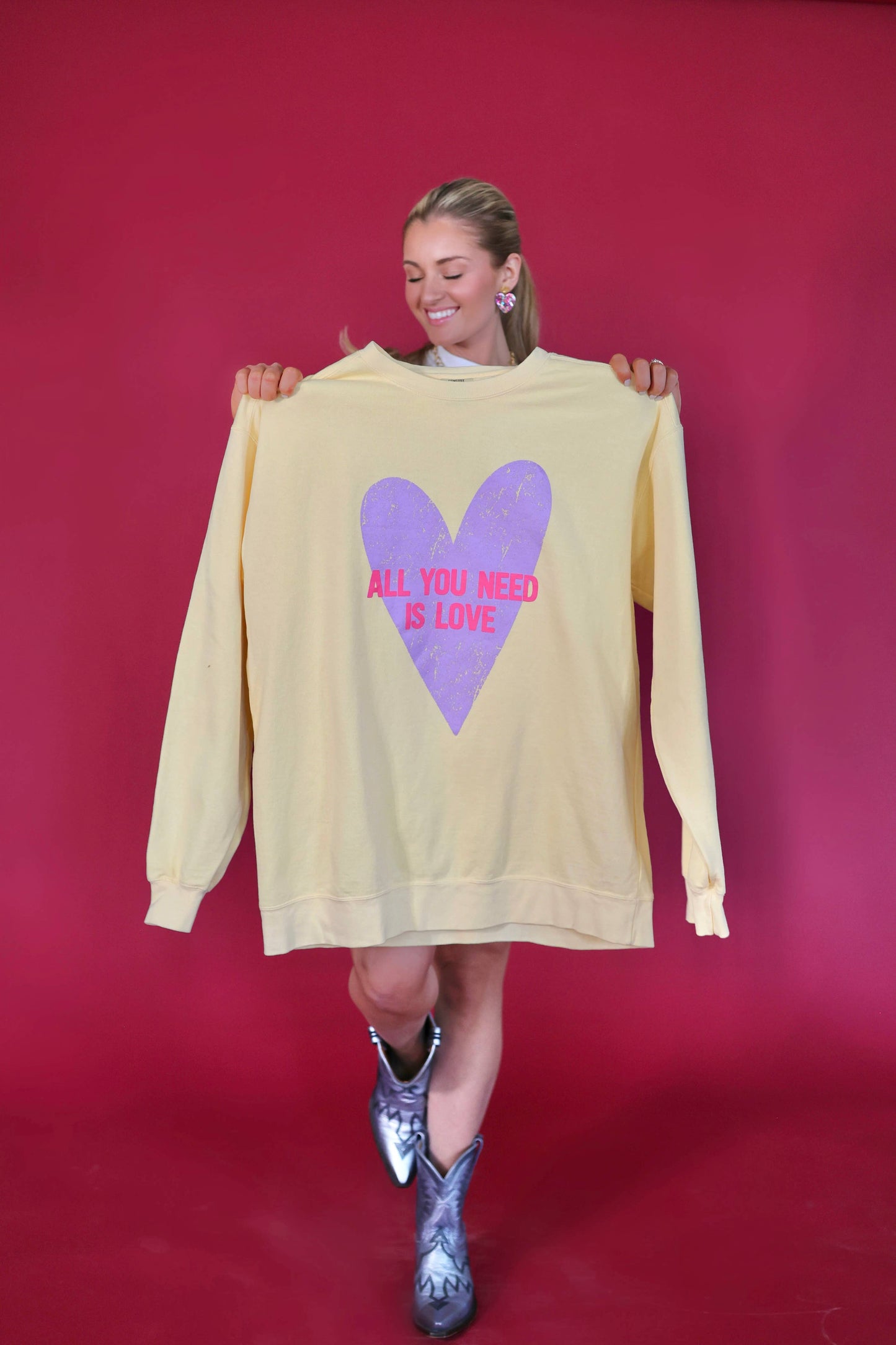 Heart All You Need You is Love Sweatshirt