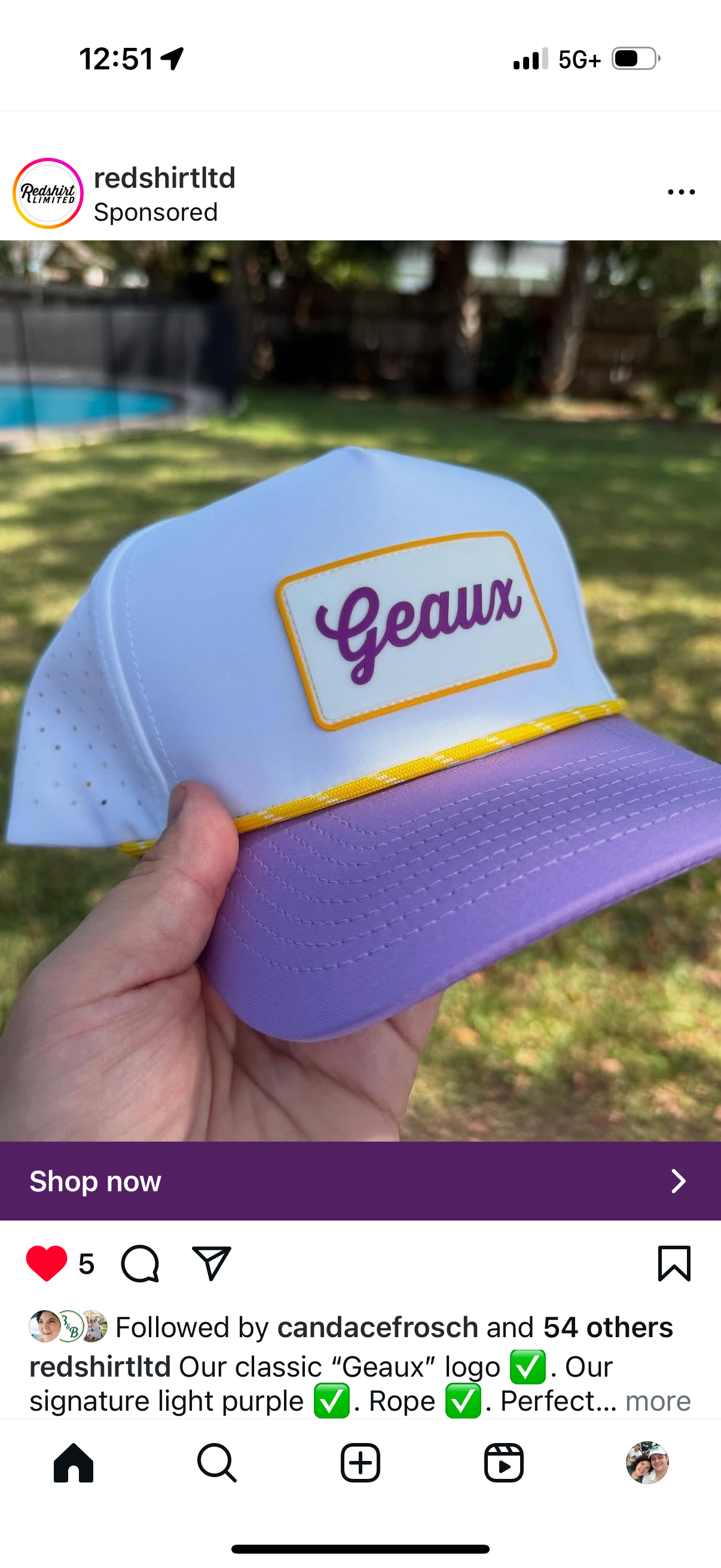Geaux 2.0 Hat