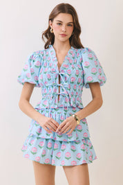 Shelby Ruffle Trim Top