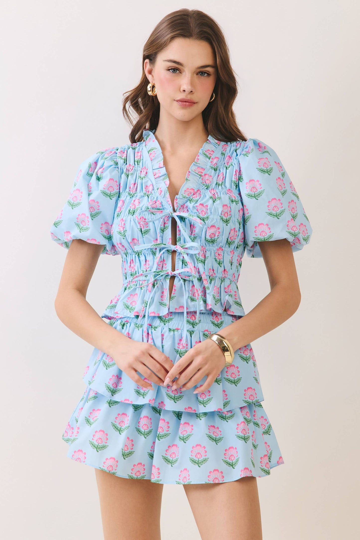 Shelby Ruffle Trim Top