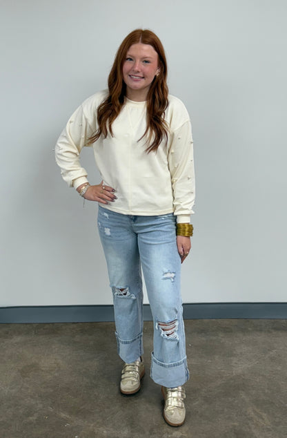 Pearl Heavy Knit Top