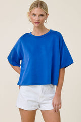 Boxy Short Sleeve Scuba Shirt