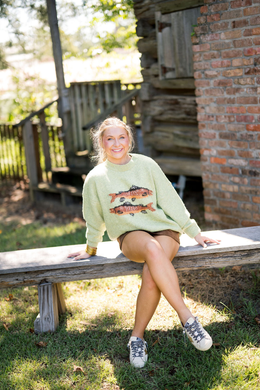 Trout Graphic Knit Sweater