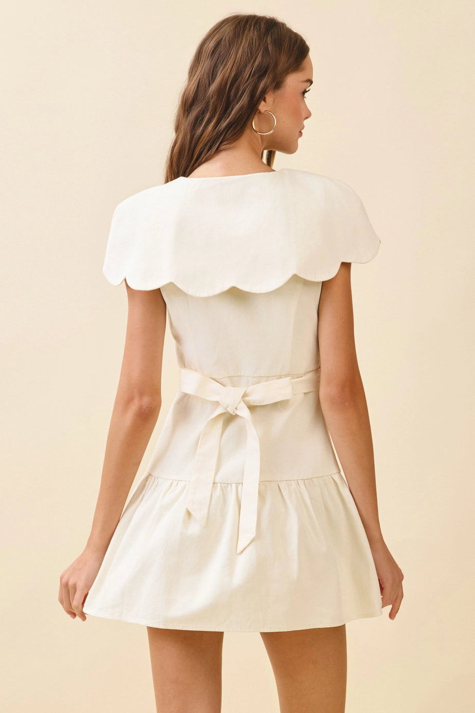Tiffany Scalloped Collar Dress