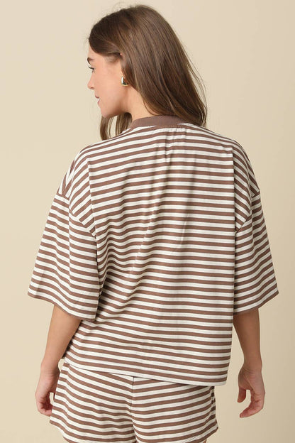 Lena Striped Relaxed Set