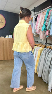 Claire Lemon Top