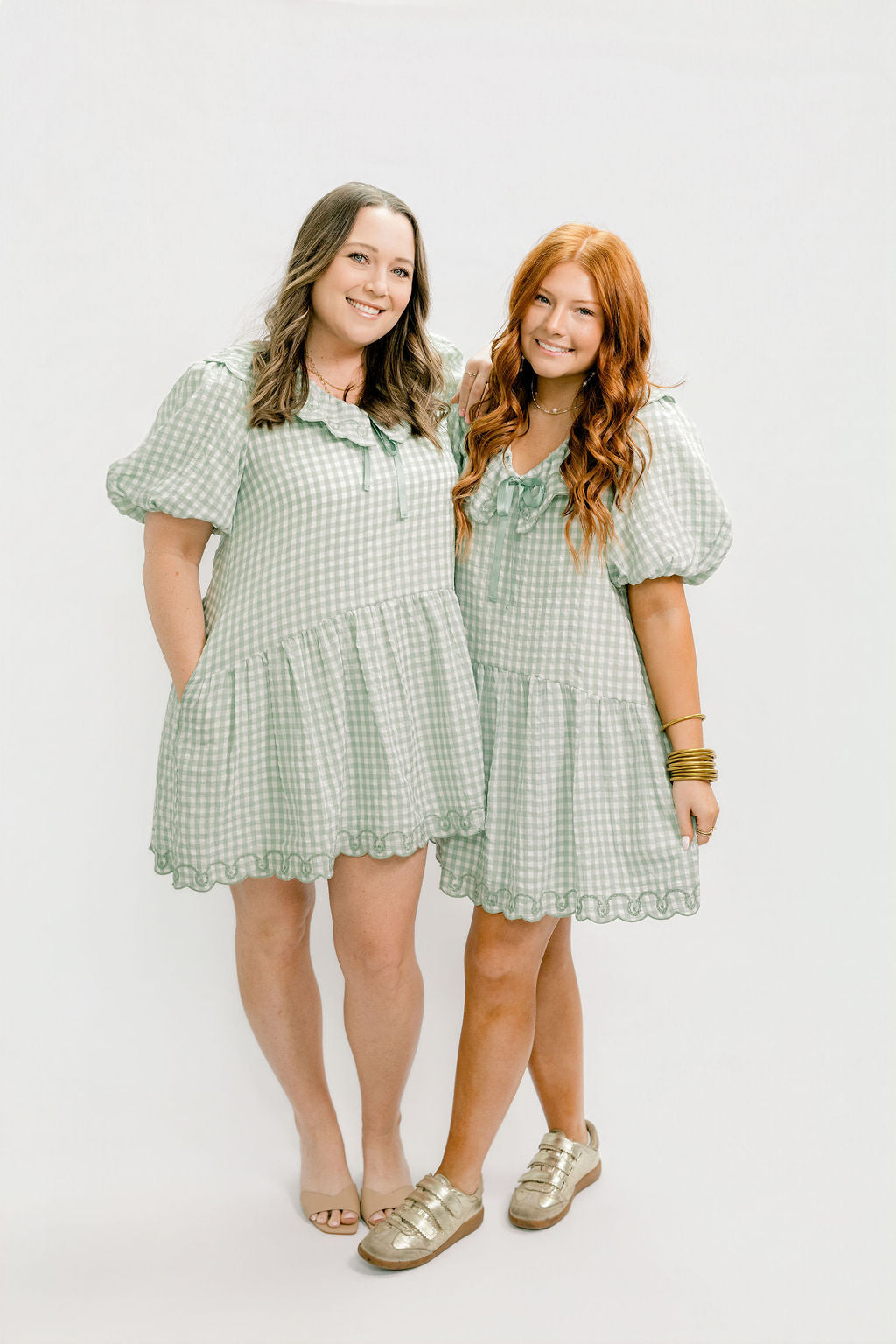 Gingham Babydoll Dress