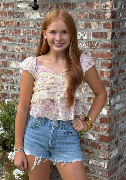 Claire Floral Top