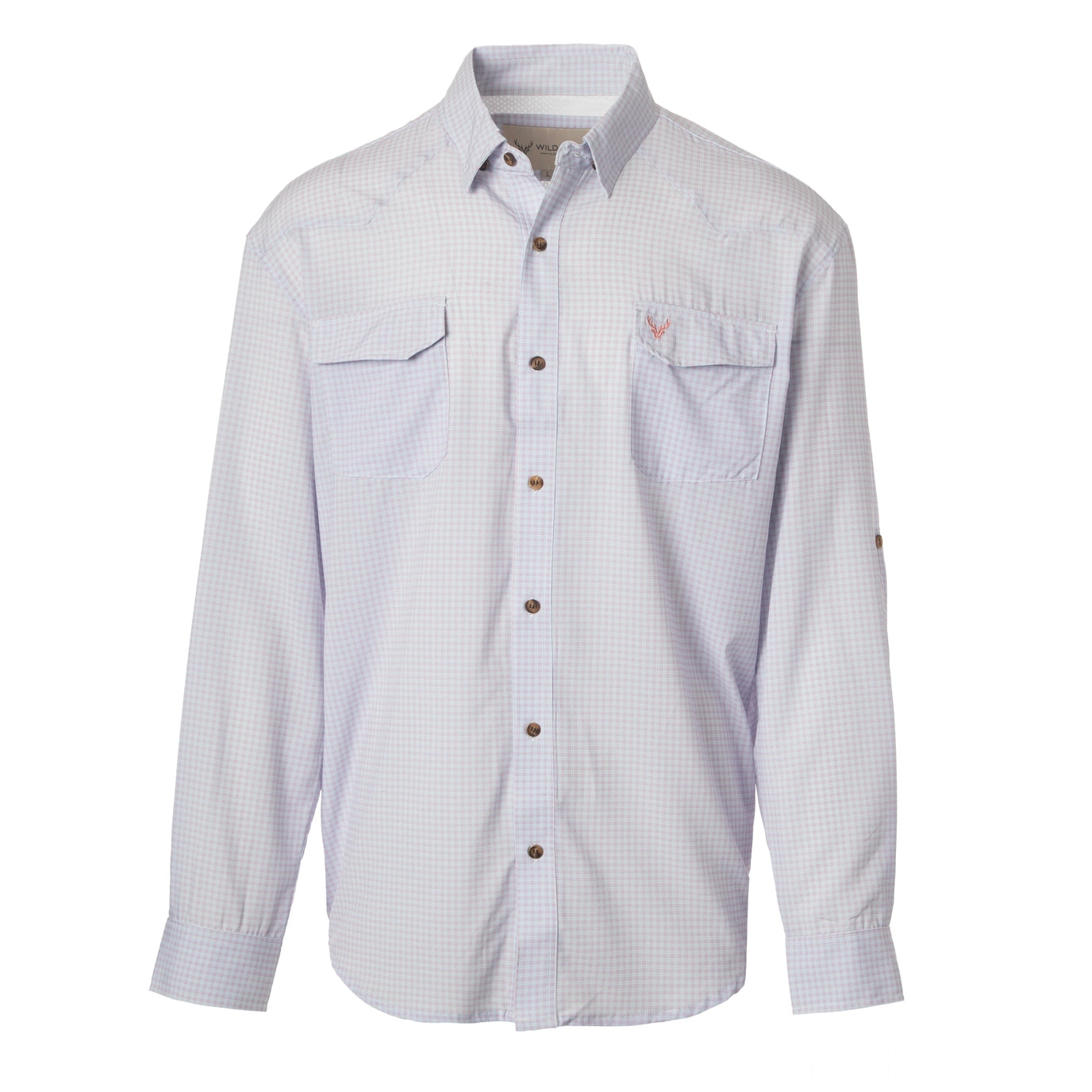 Clouddrift Button Down- Pink/Grey