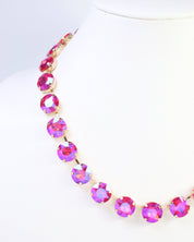 Fairchild Rhinestone Necklace Pink AB