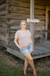 Drop Sleeve Knit Top
