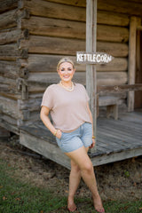 Drop Sleeve Knit Top