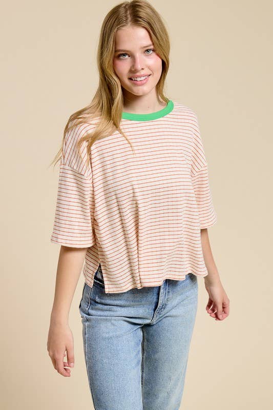 The Retro Stripe Ringer Tee