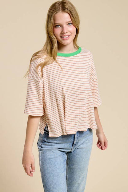 The Retro Stripe Ringer Tee