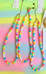 Multicolor Jelly Small Bead Beaded Necklace