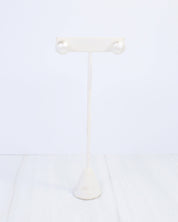 Alina Textured Pearl Stud Earring Cream