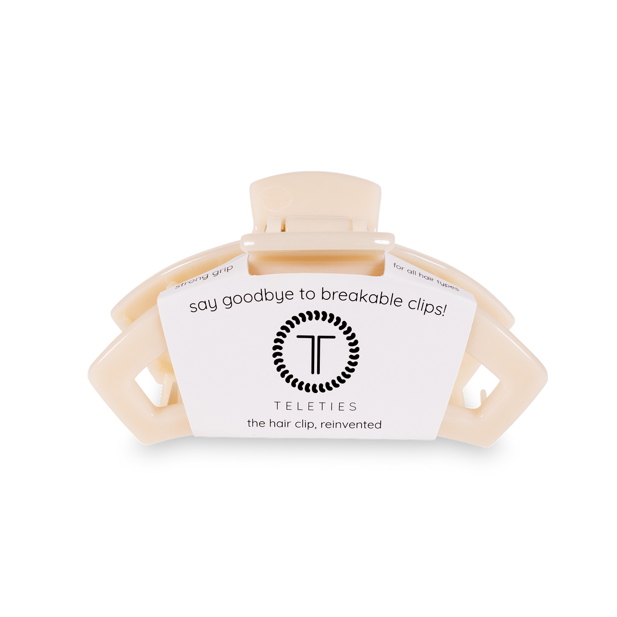 Open Almond Beige Hair Clip