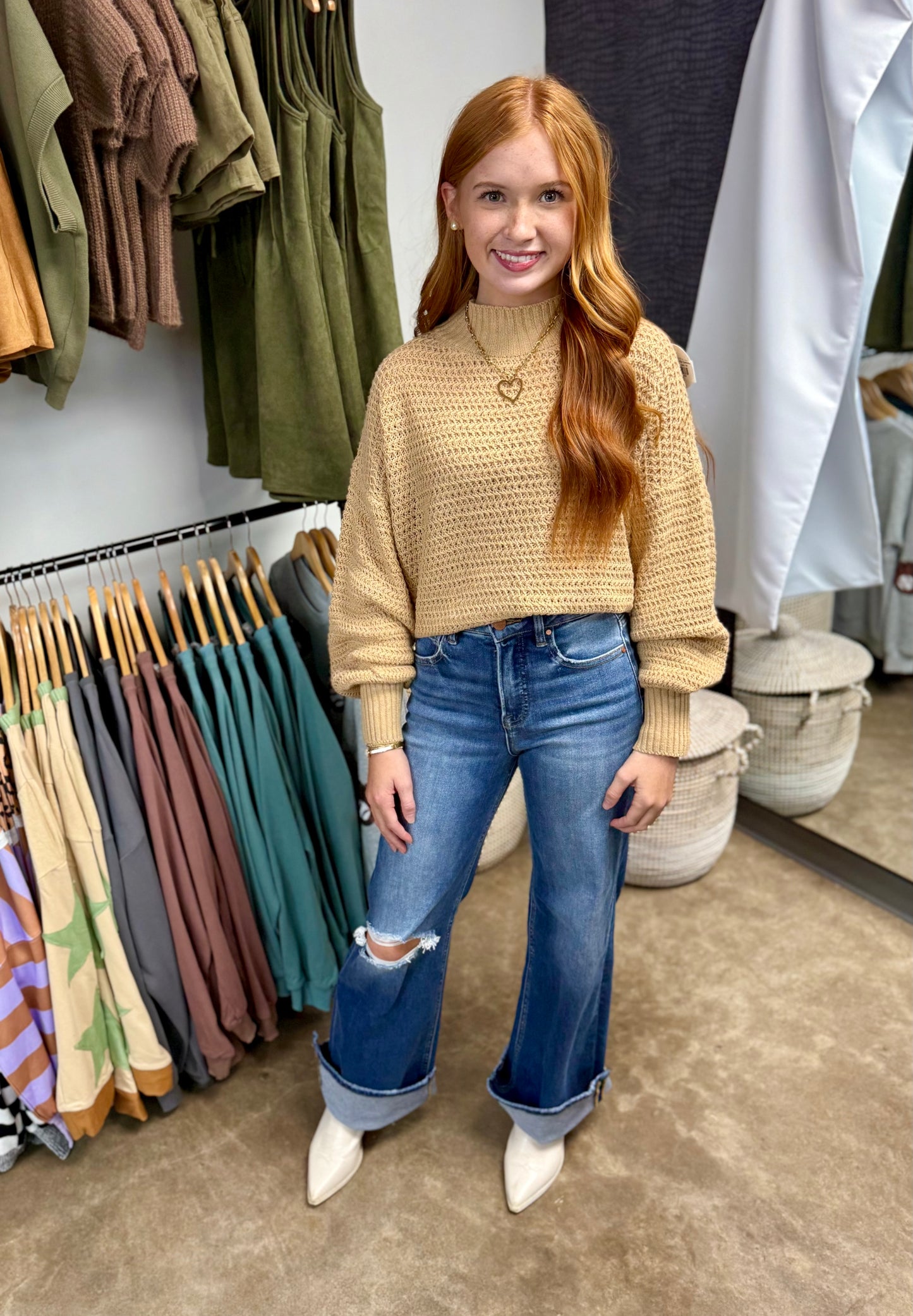 Jenna Side Slit Sweater