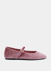 Annabelle Rose Velvet Flats