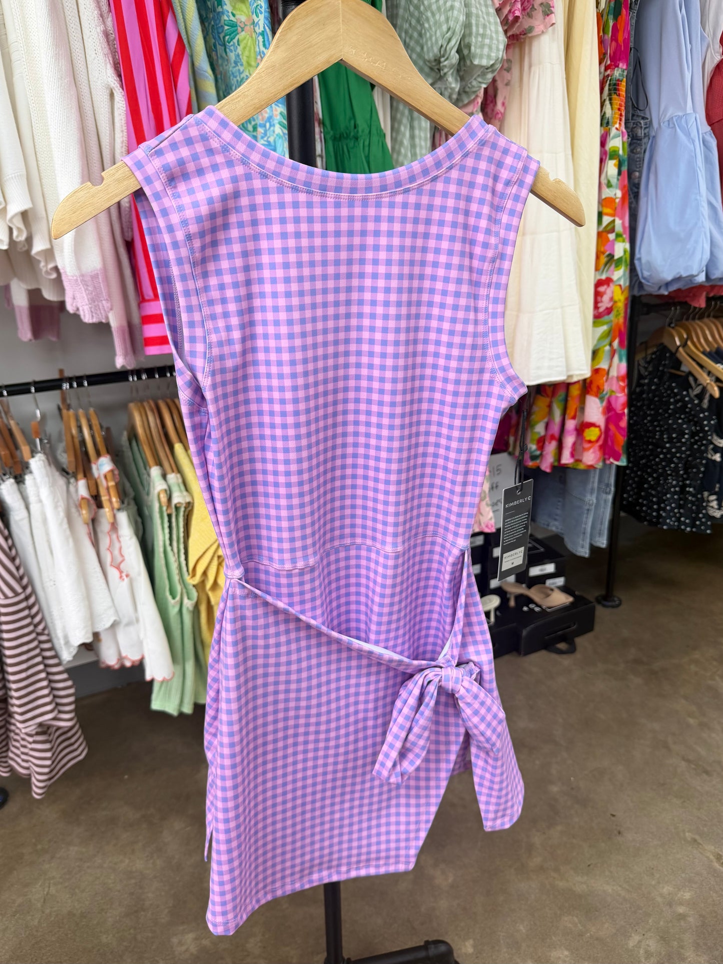 Shelby Gingham Wrap Dress