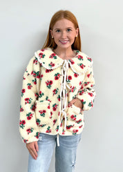 Floral Tie-Front Jacket