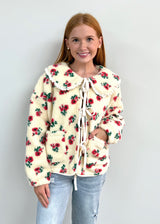 Floral Tie-Front Jacket