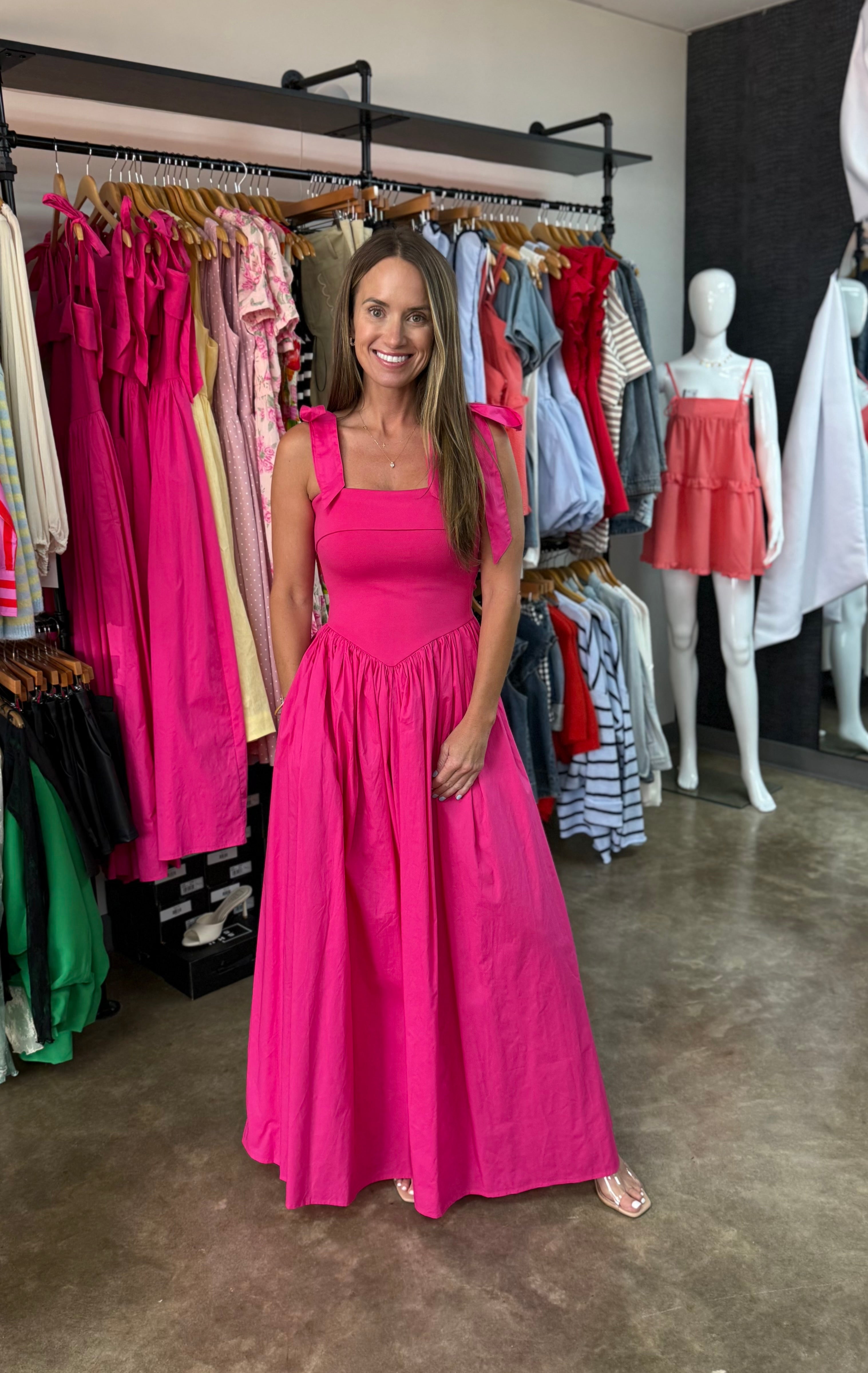 Karina Fuchsia Dress