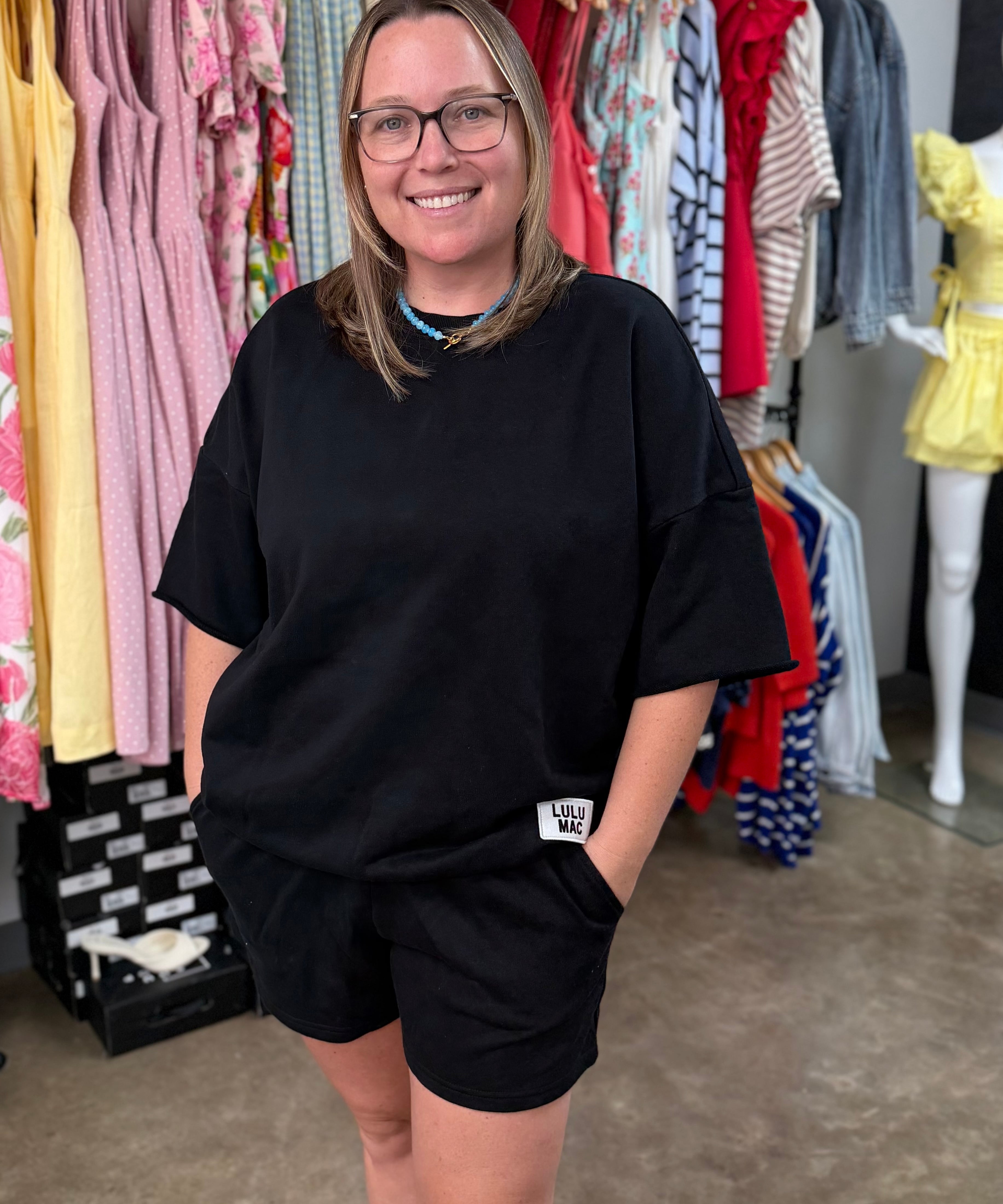 TERRY CLOTH SHORT SLEEVE TOP