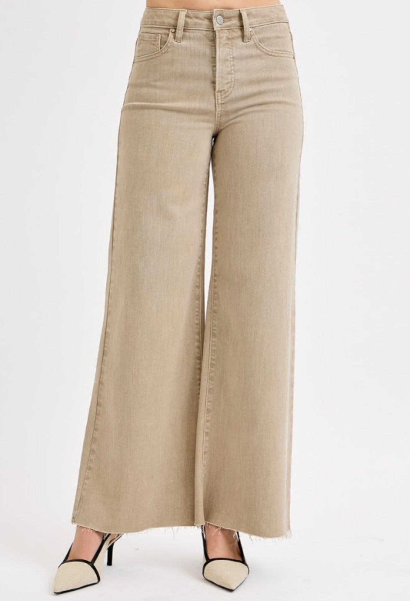 High Rise Lurex Palazzo Pants