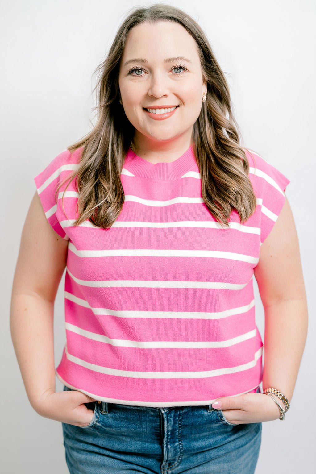 Jessie Striped Sweater Tee
