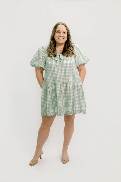 Gingham Babydoll Dress