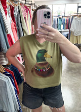 Jeweled Collar Mallard Duck on Faded Army
