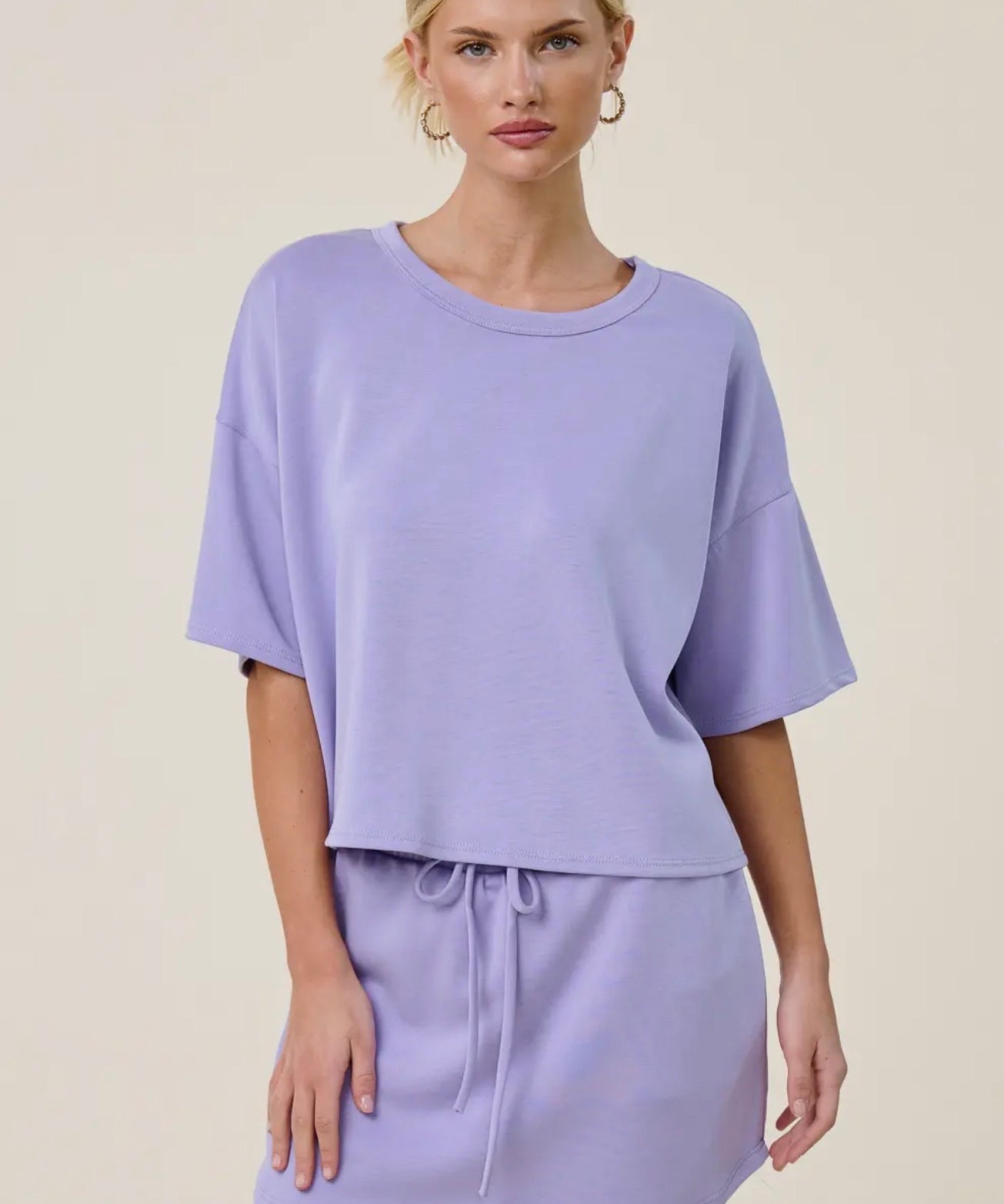 Boxy Short Sleeve Scuba Shirt