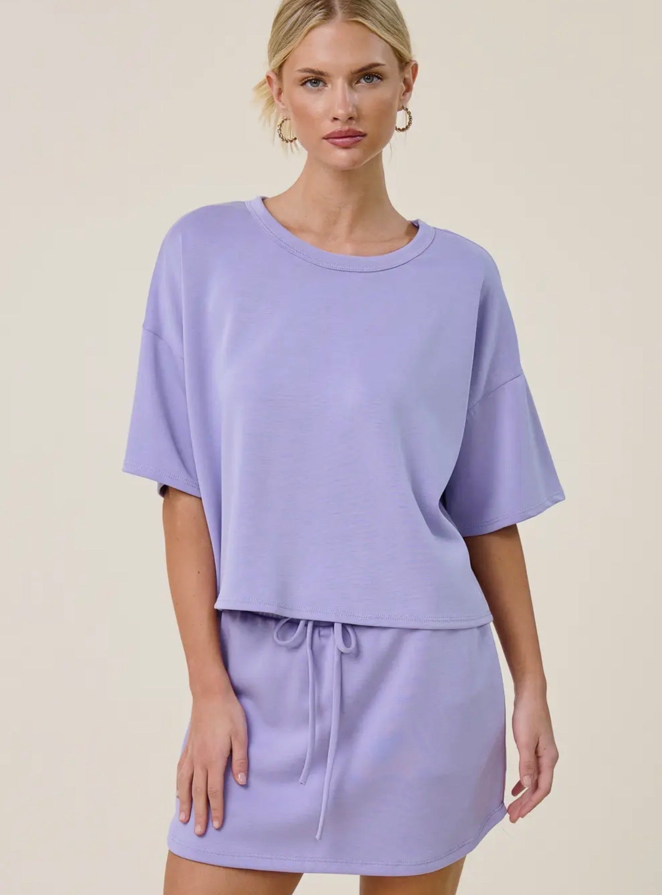 Boxy Short Sleeve Scuba Shirt