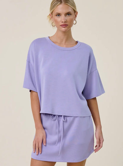 Boxy Short Sleeve Scuba Shirt