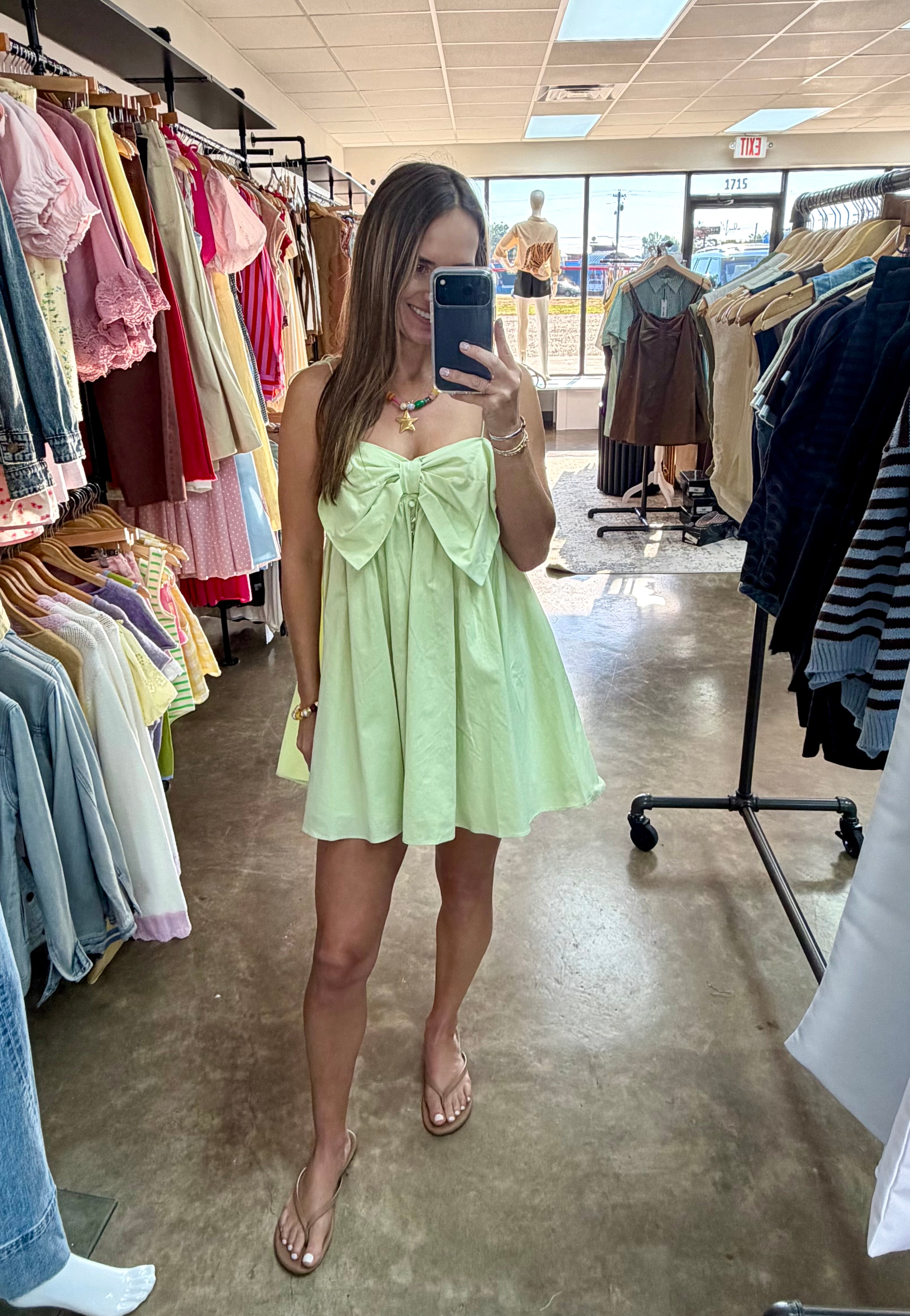 Bow Baby Doll Dress