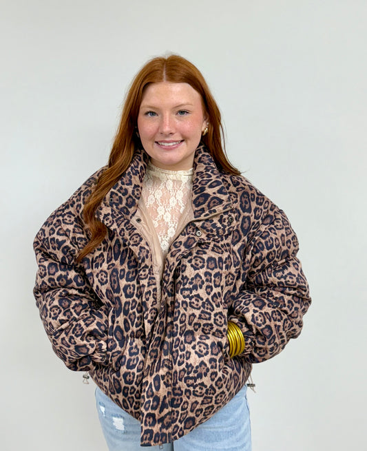 Lux Leopard Print Jacket