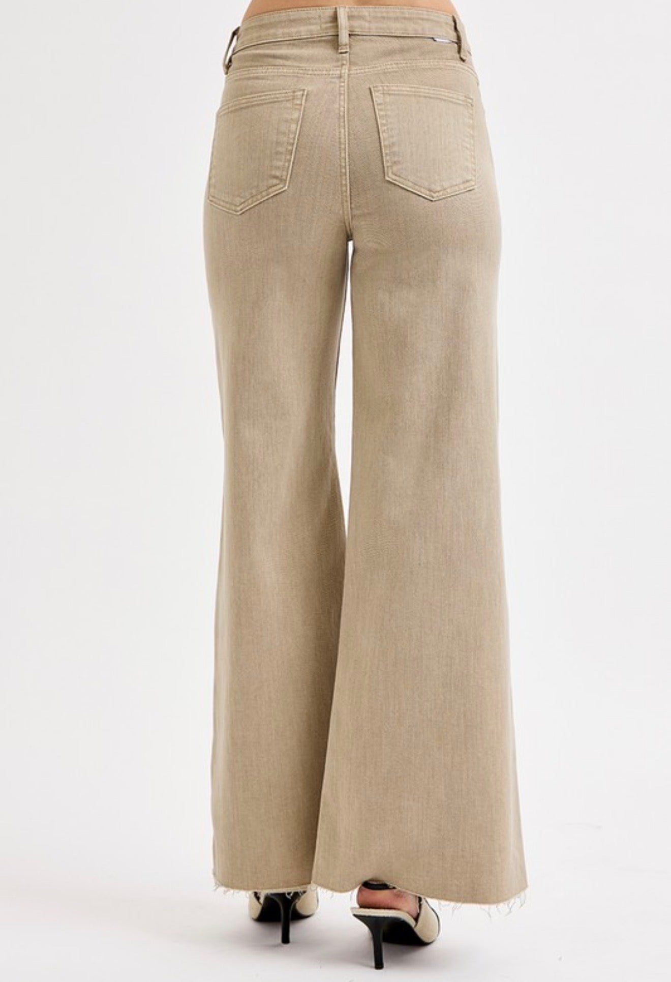 High Rise Lurex Palazzo Pants