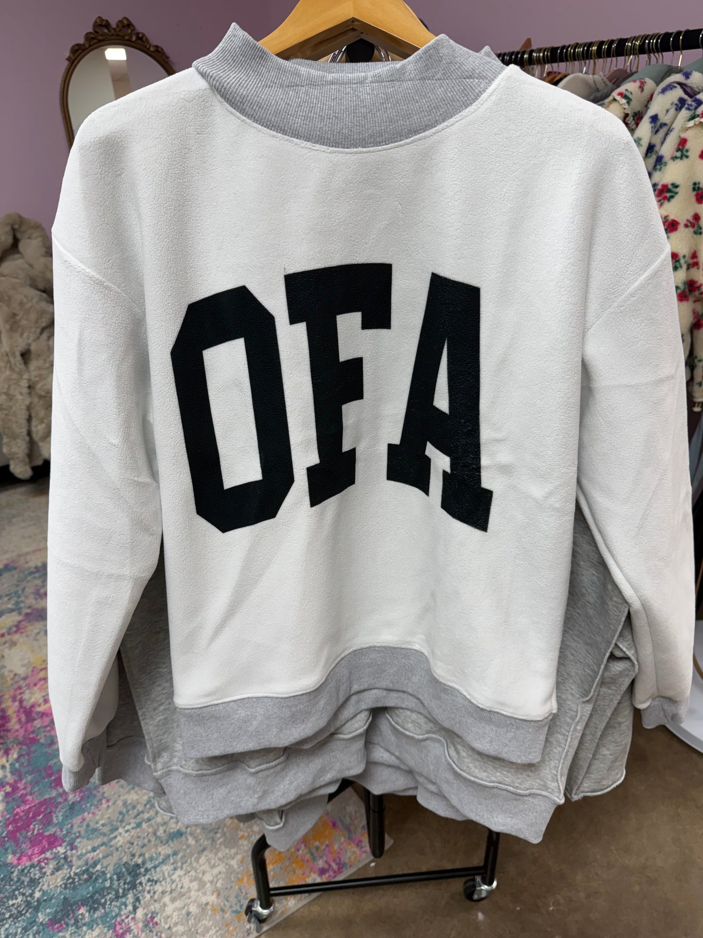 School Mock Neck Sweathshirts