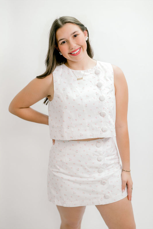 Floral Print Scallop Set