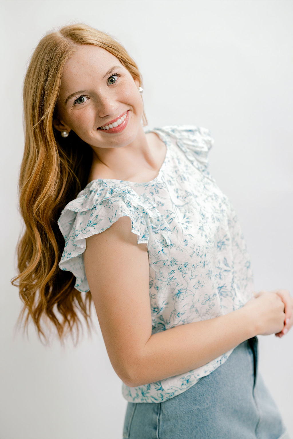 Floral Bow Top