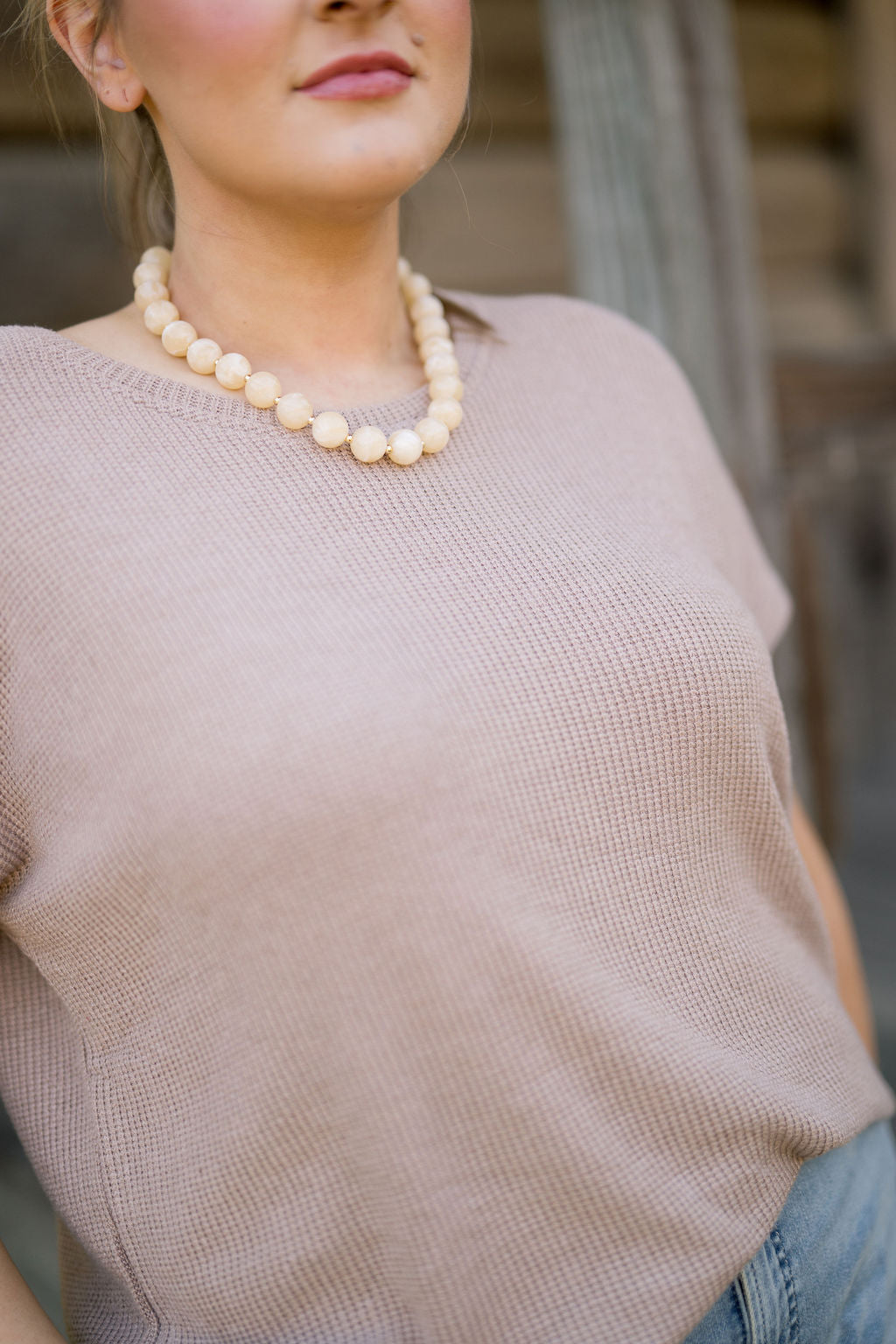 Drop Sleeve Knit Top