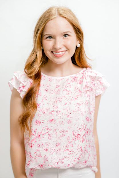 Floral Bow Top