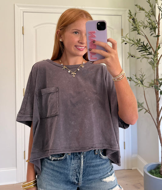 Black Oversized Tee