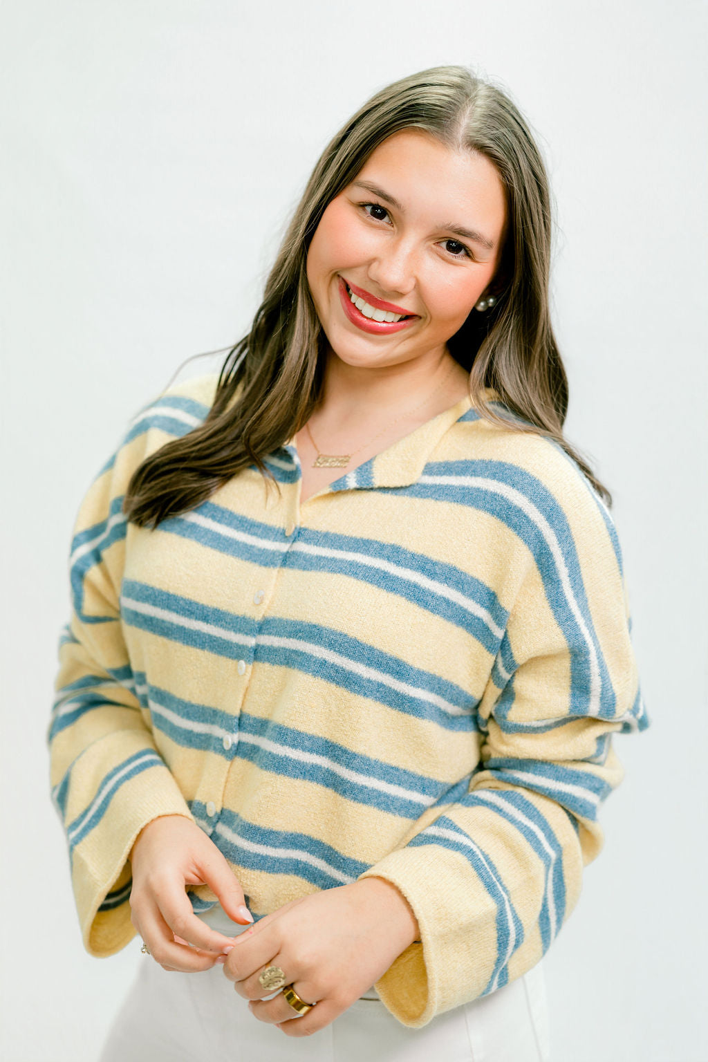 Jesse Striped Cardigan