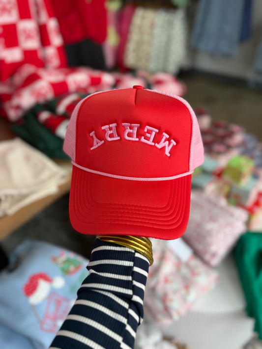 Upside Down Merry Trucker Hat