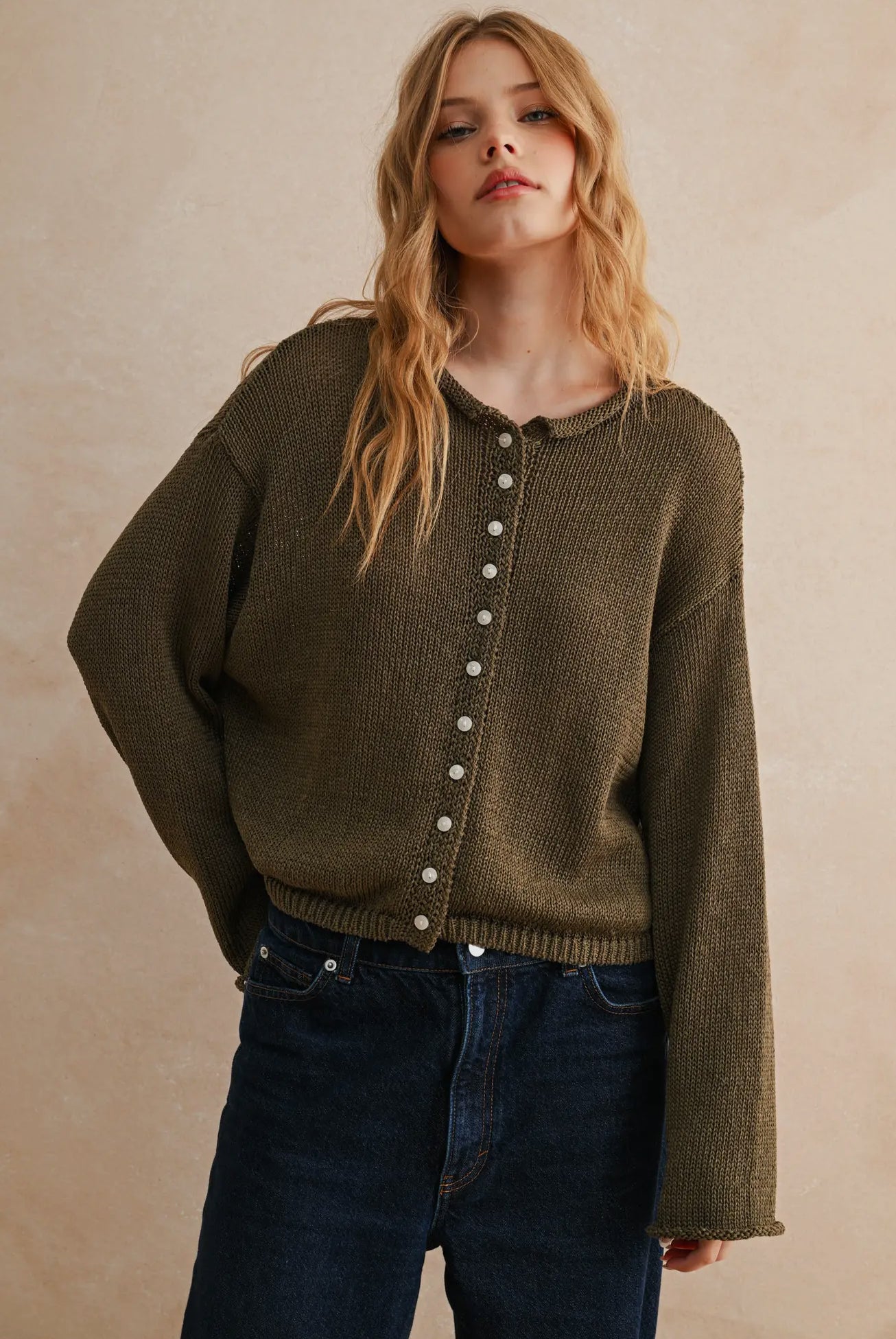 Denni Button Down Cardigan