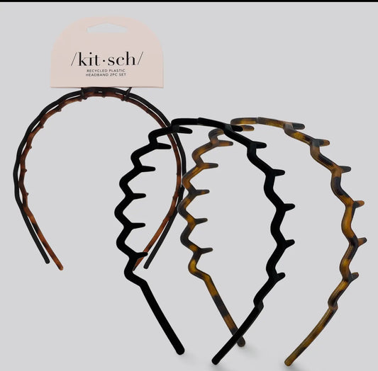 2 pack Zig Zag Headbands