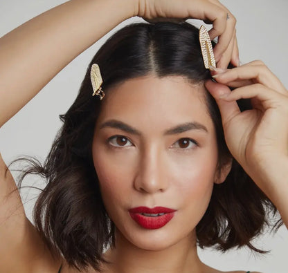 Holiday Creaseless Clips - Rhinestone